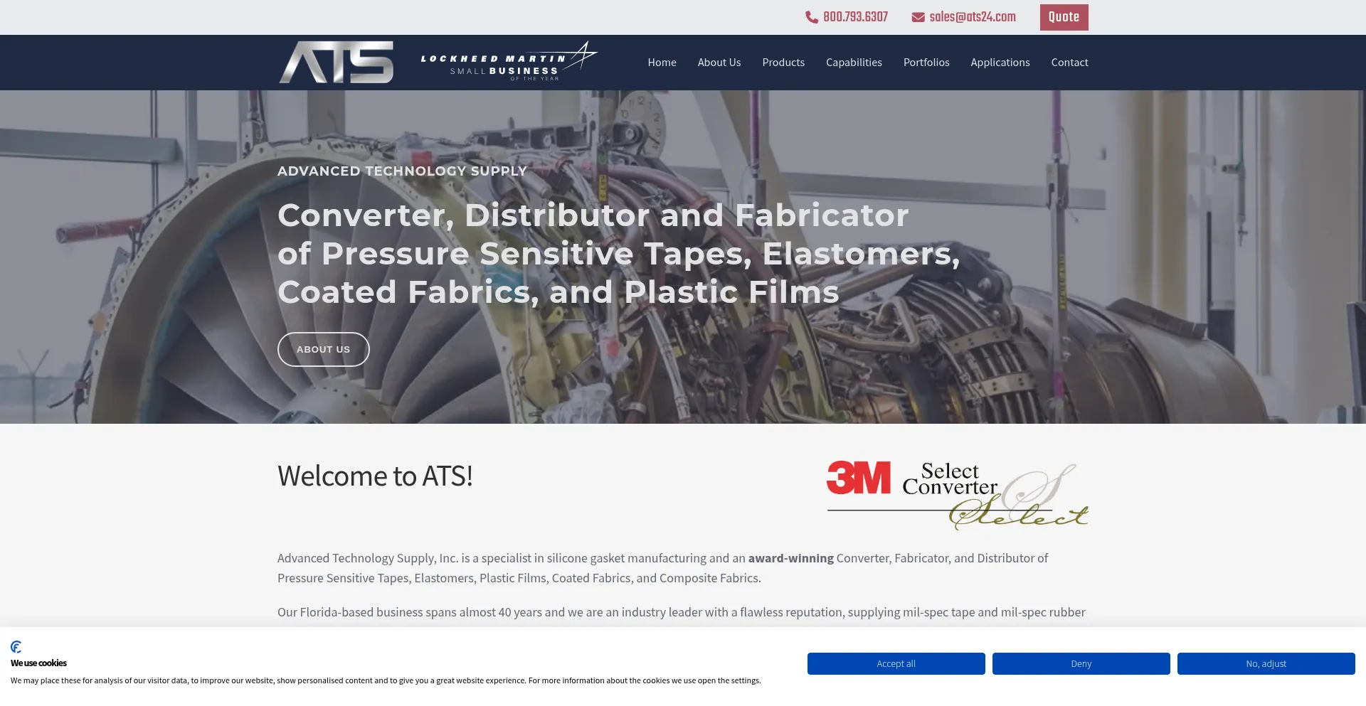 Website screenshot of Ats24.com