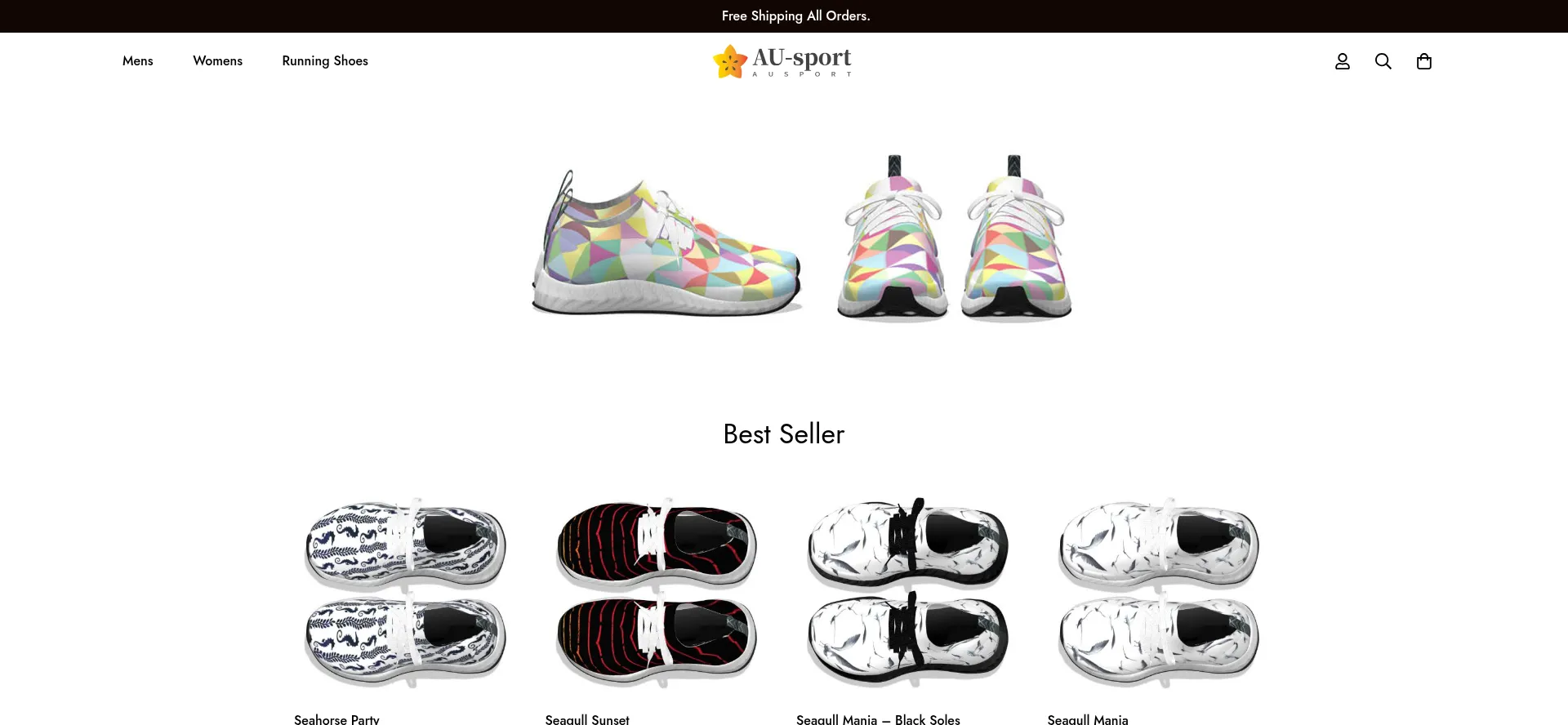 Website screenshot of Au-sport.co