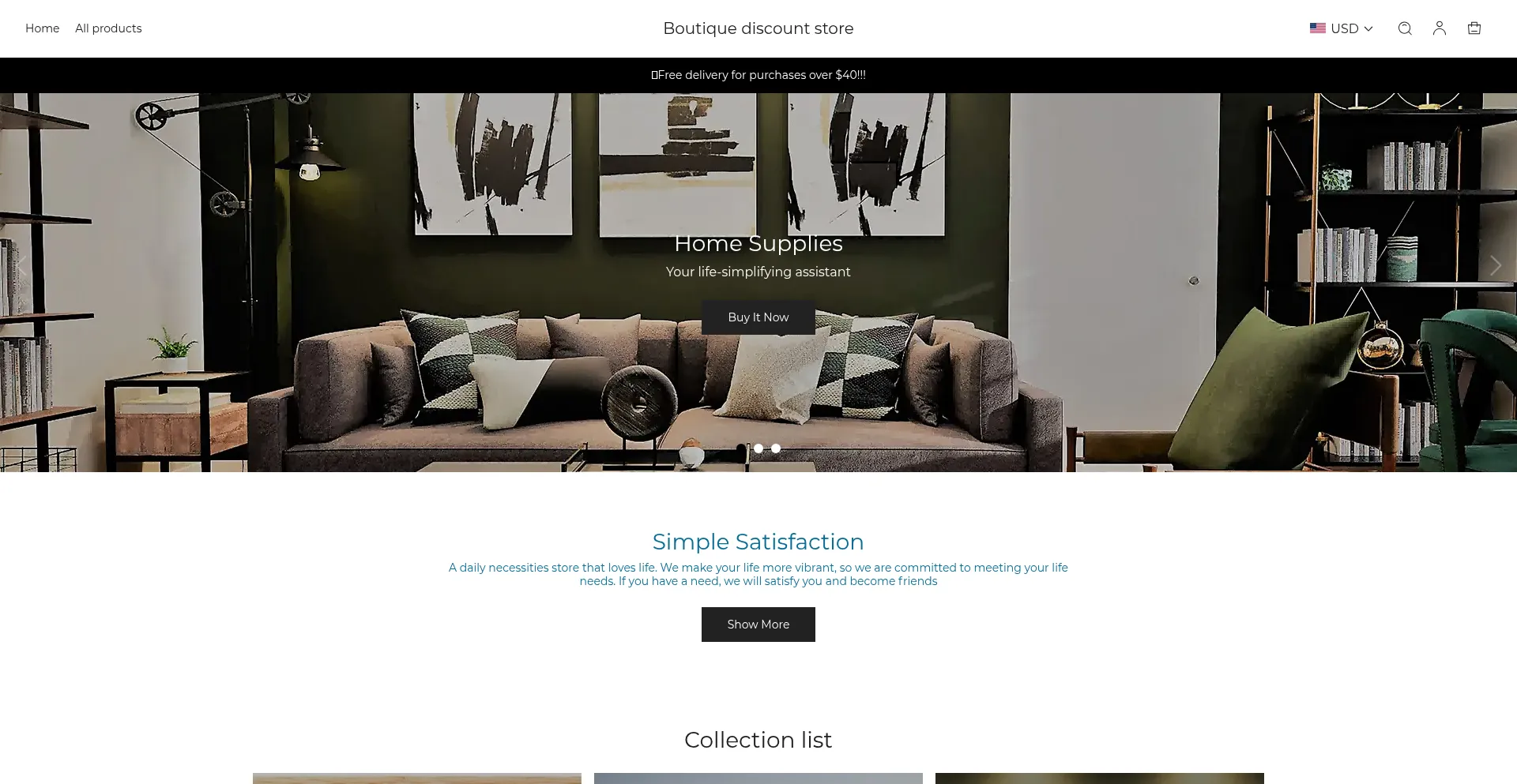 Website screenshot of Auraue.com