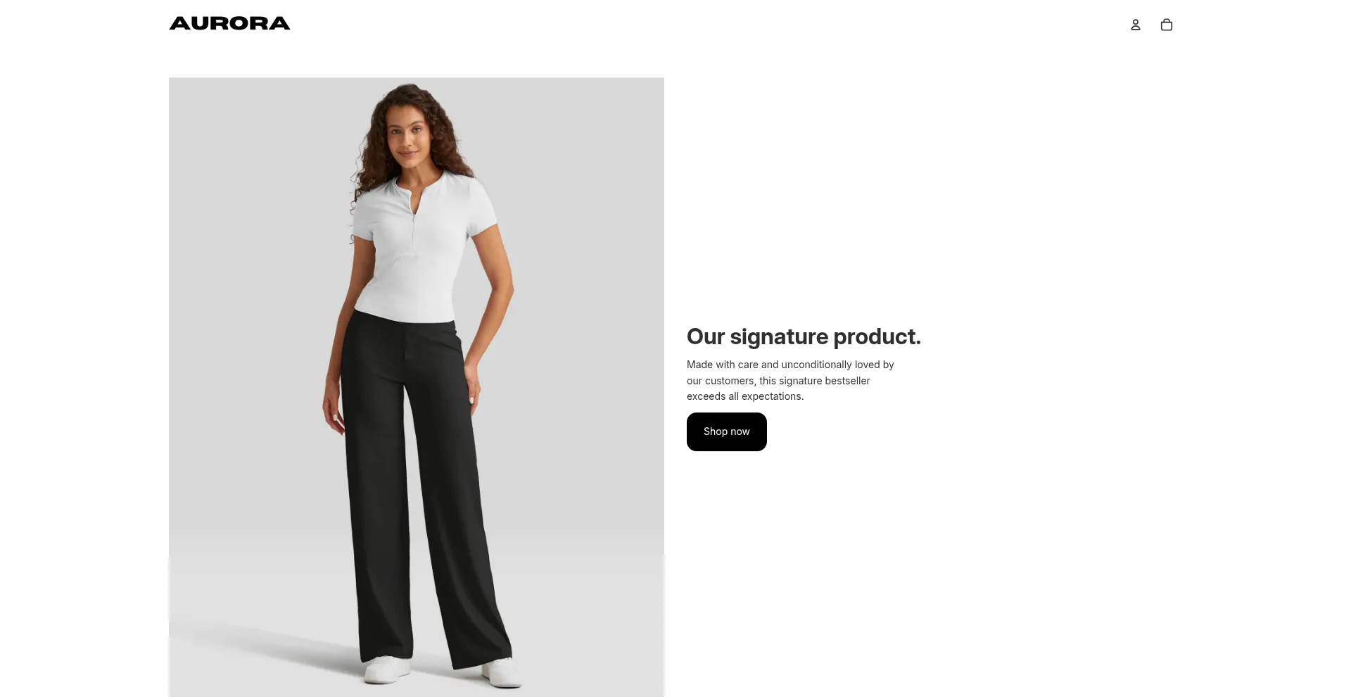 Website screenshot of Aurora-store.store