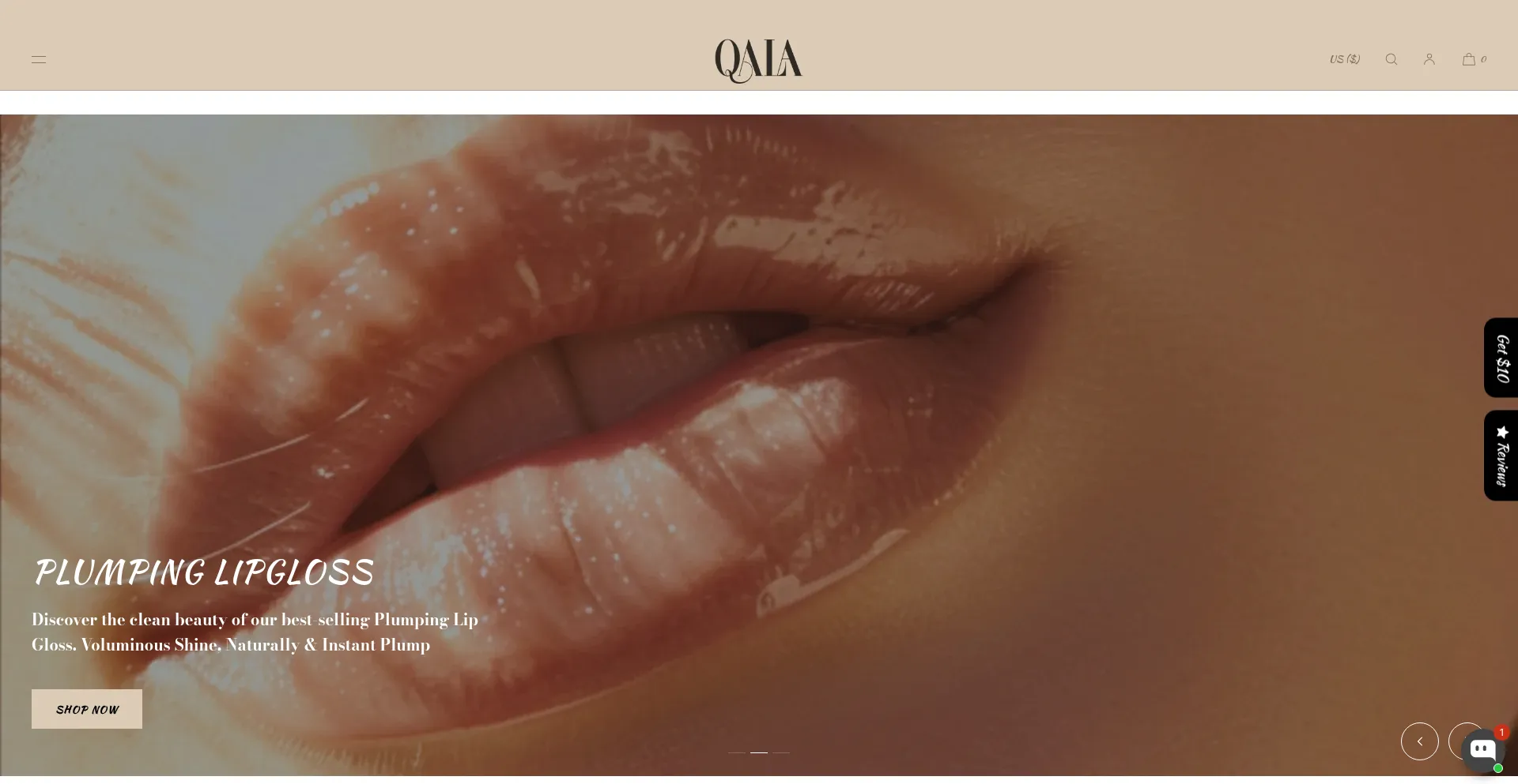 Website screenshot of Auroralavish.myshopify.com