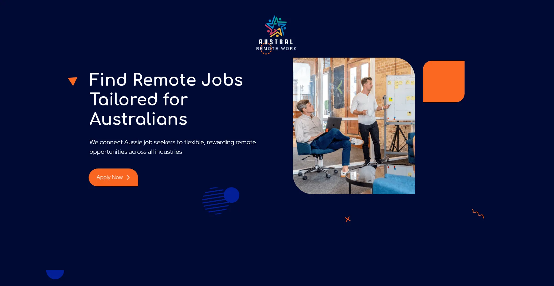 Website screenshot of Australremotework.com