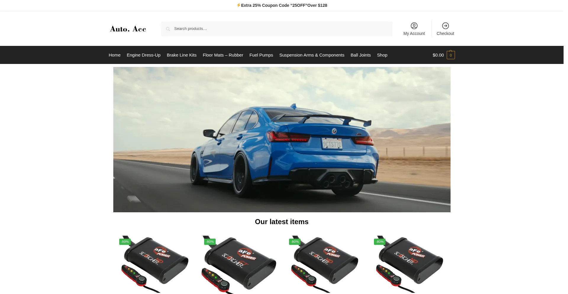 Website screenshot of Autoaccessoriesdepot.com