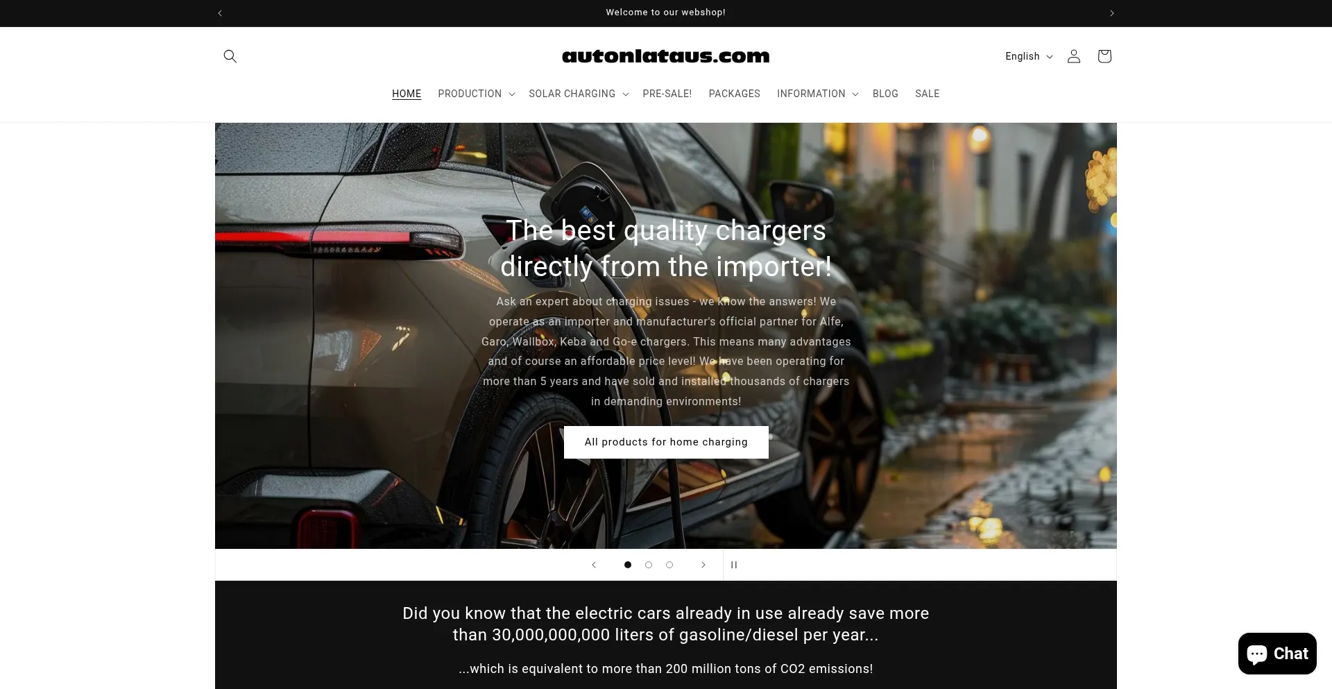 Website screenshot of Autonlataus.com