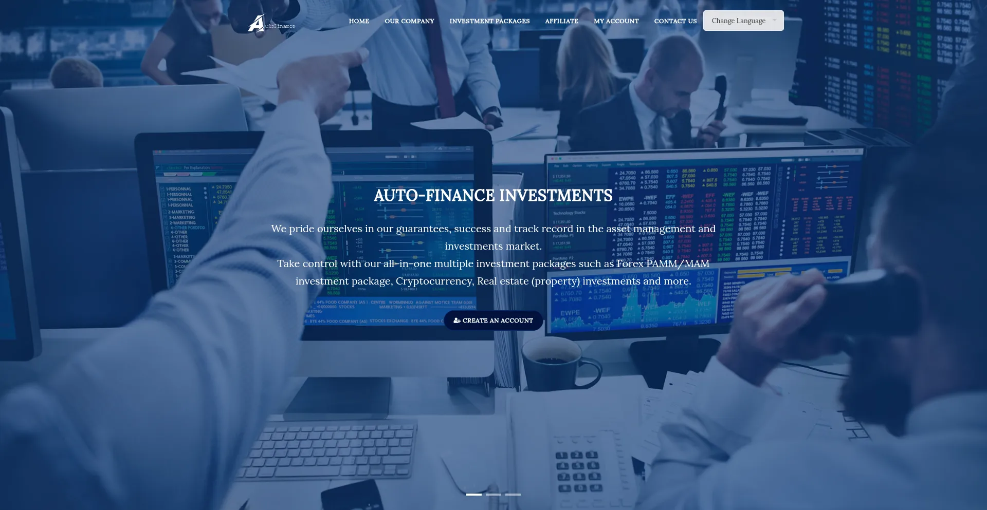 Website screenshot of Autos-finance.net