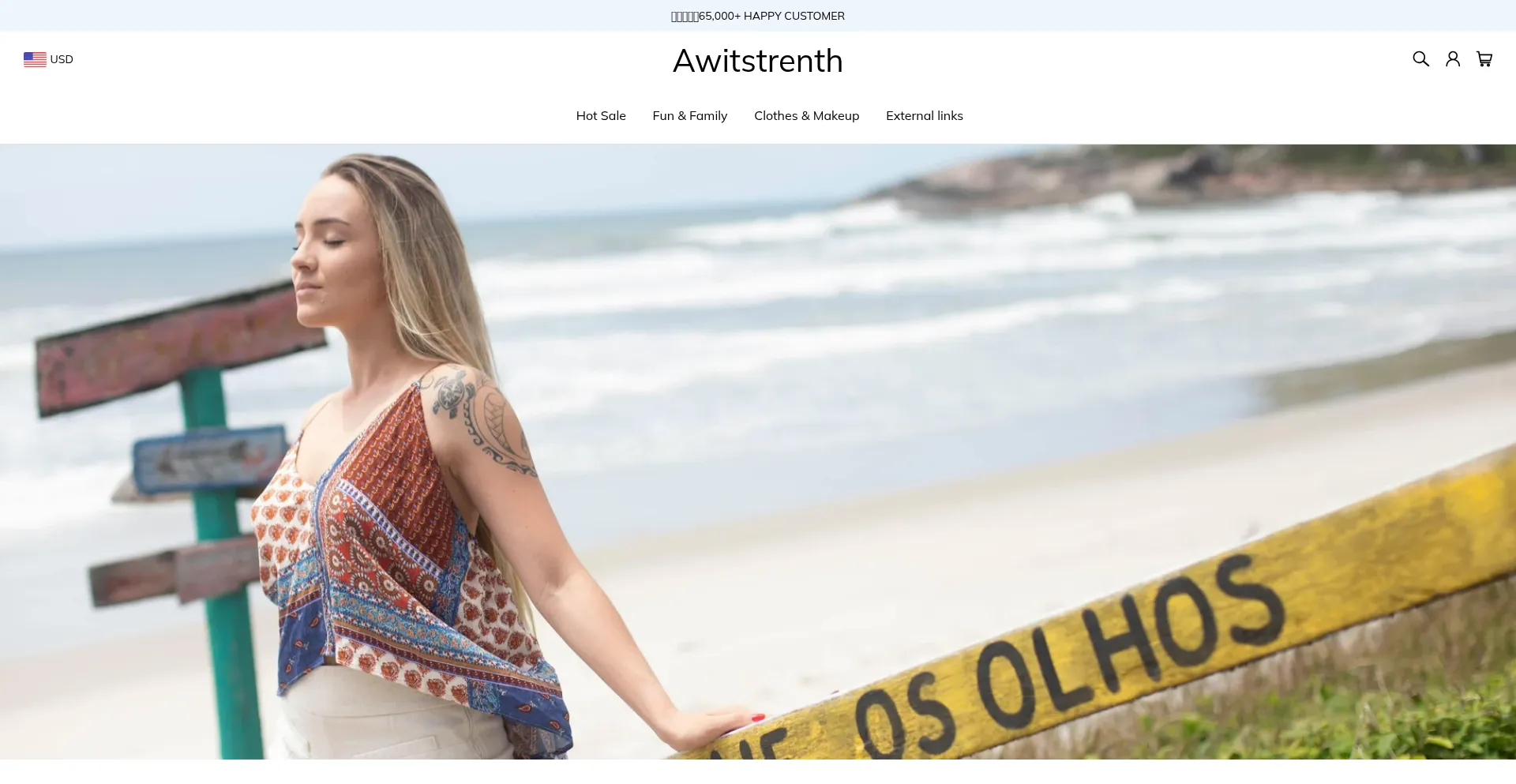 Website screenshot of Awitstrenth.com