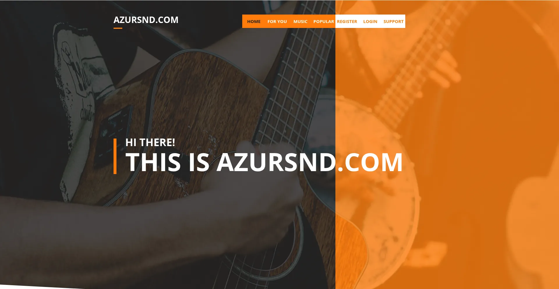 Website screenshot of Azursnd.com