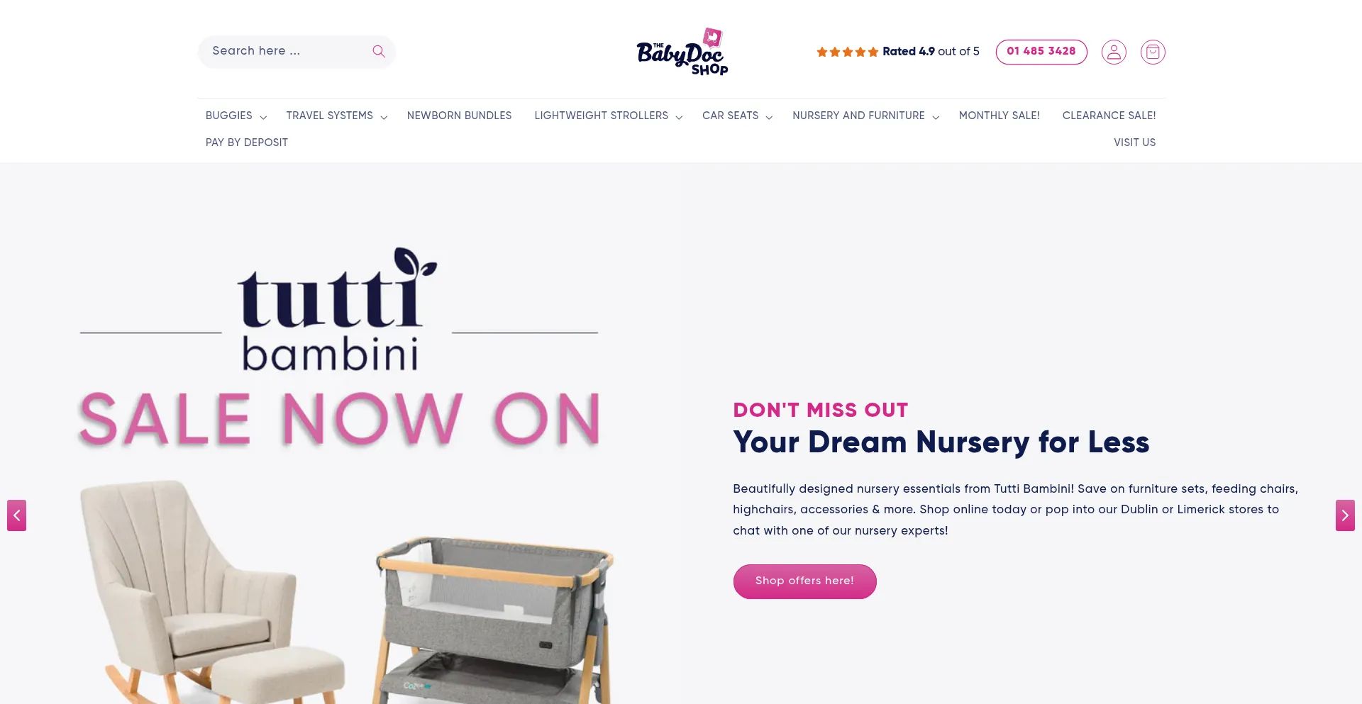 Babydocshop.ie Screenshot