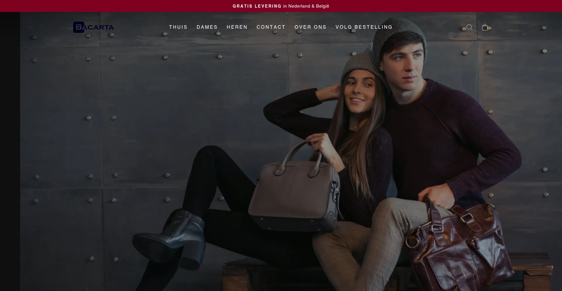 Website screenshot of Bacarta.nl