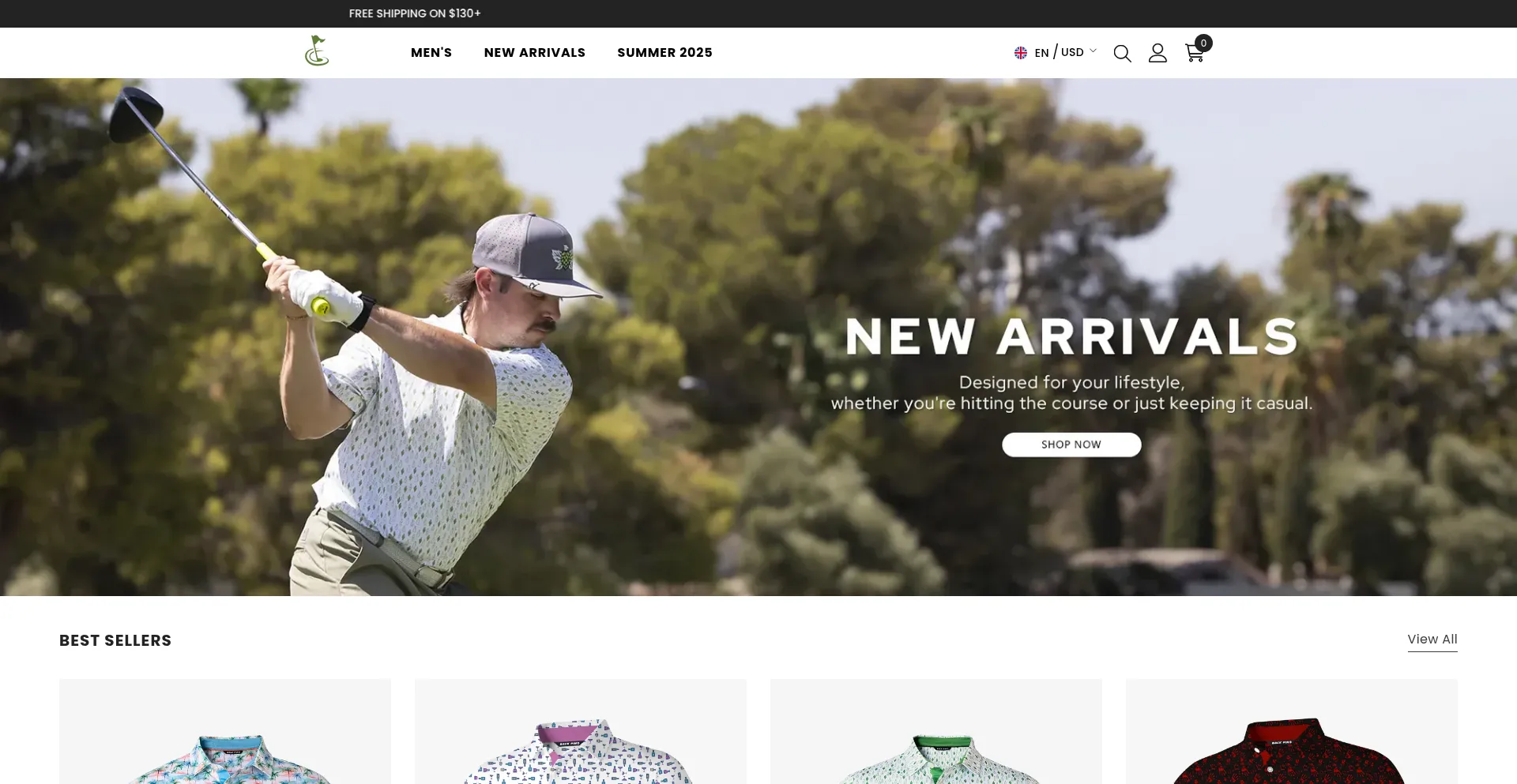 Website screenshot of Backpingolfco.com
