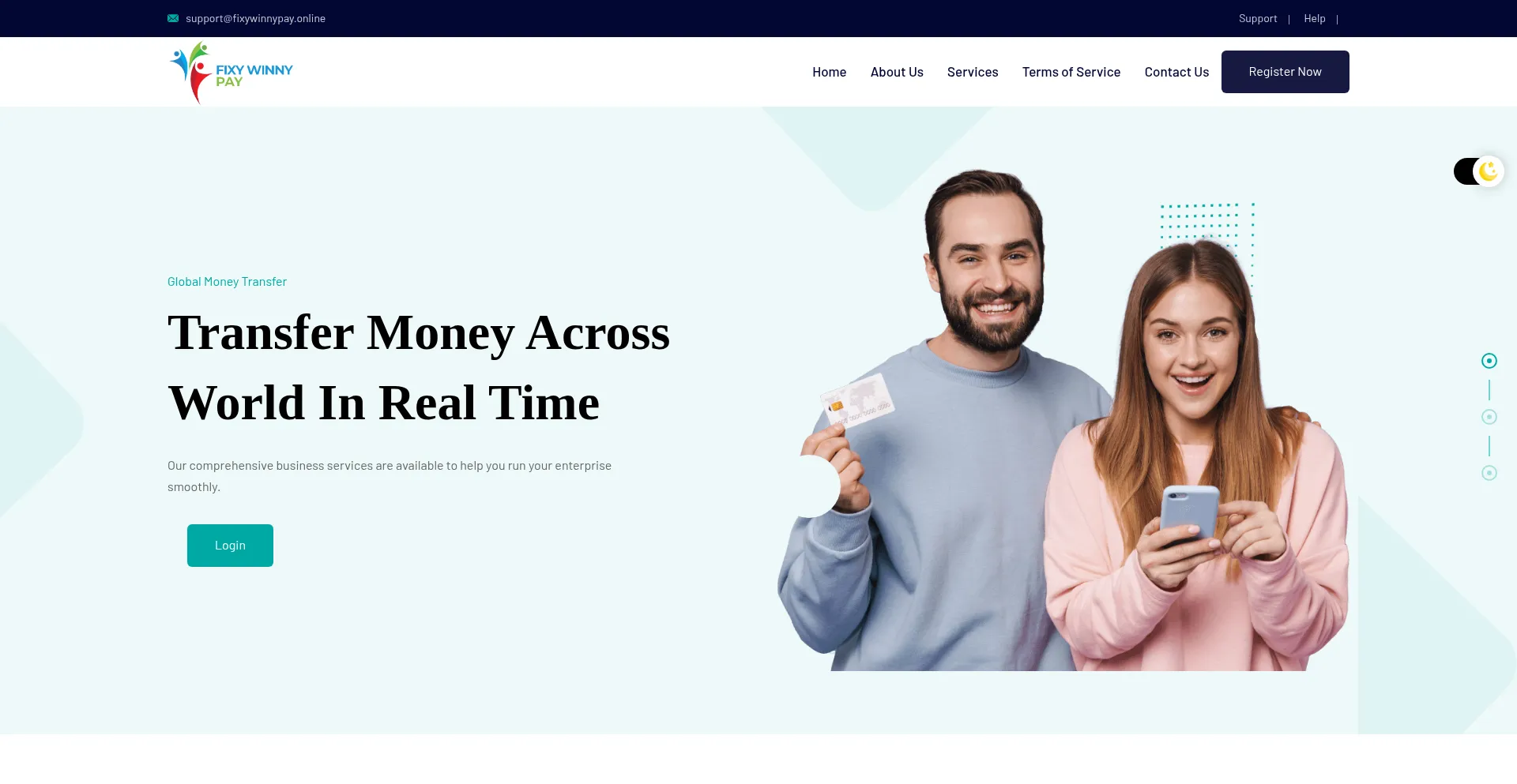 Banking.fixywinnypay.online Screenshot