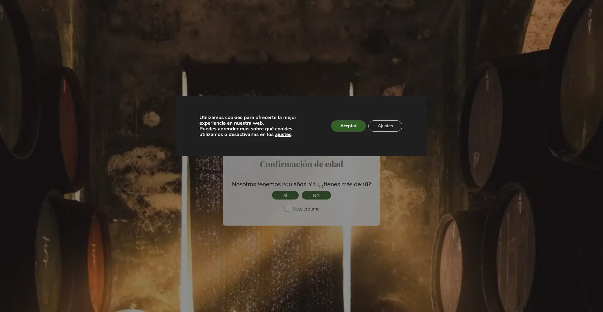 Website screenshot of Barbadillo.com