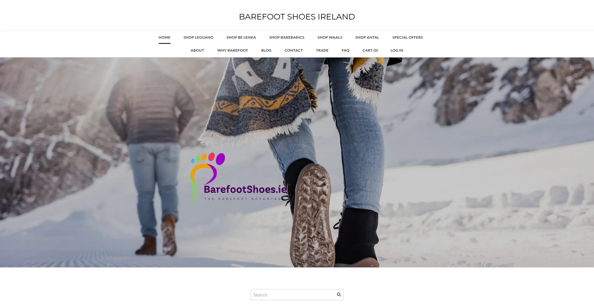 Barefootshoes.ie Screenshot