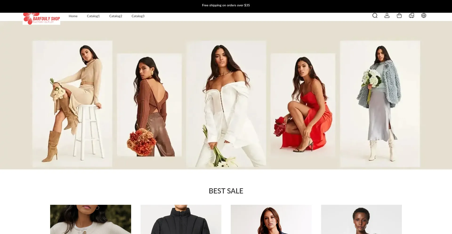 Website screenshot of Barfouly.com