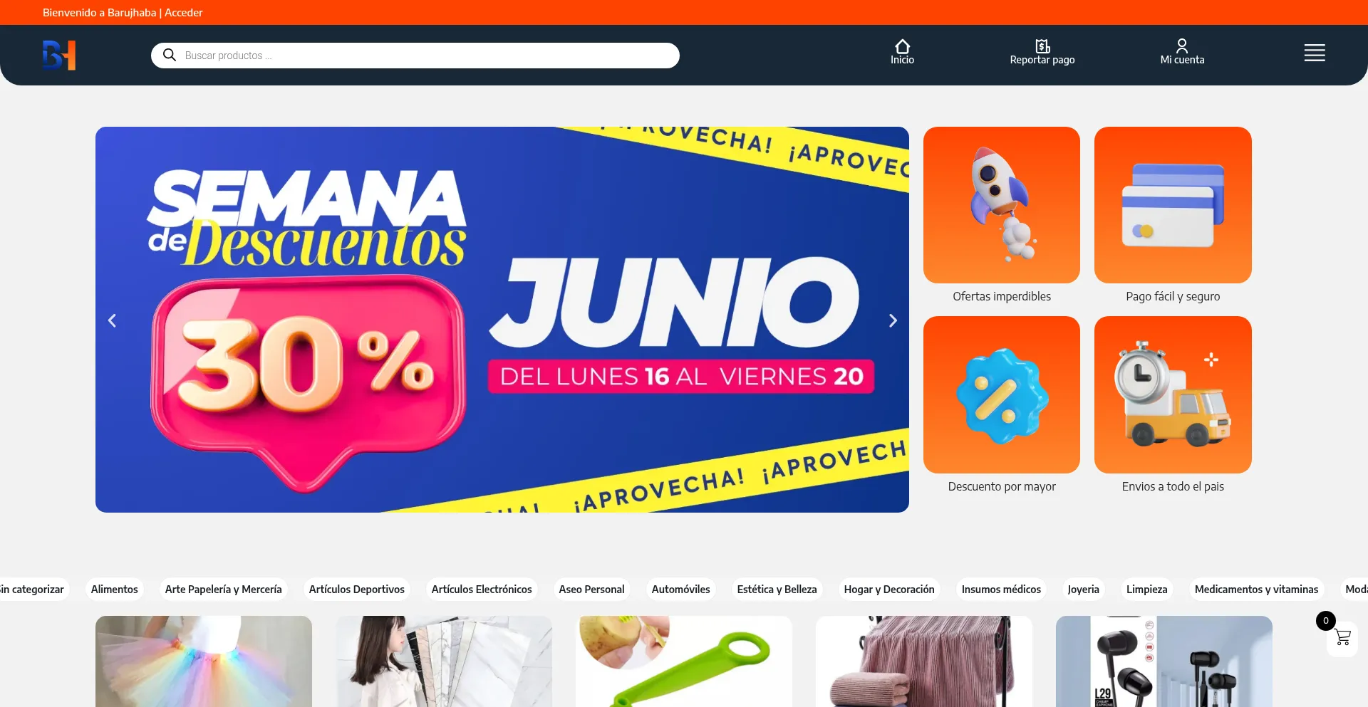 Website screenshot of Barujhaba.com