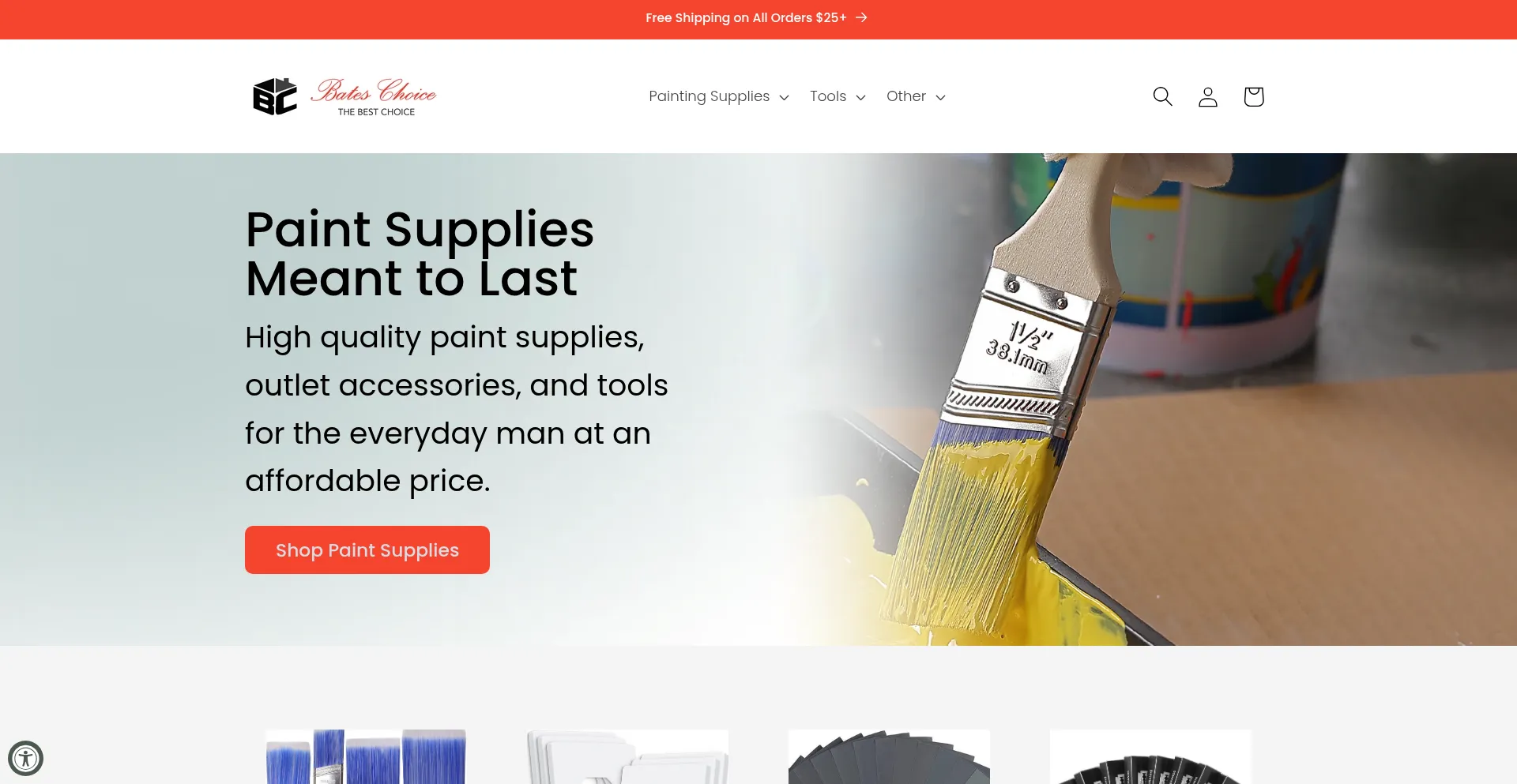 Website screenshot of Bateschoice.com