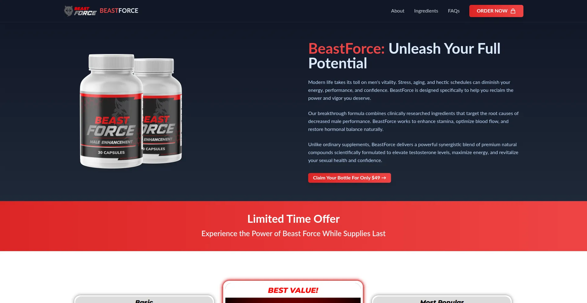 ¿És Seguro y Confiable Beast-force.us?