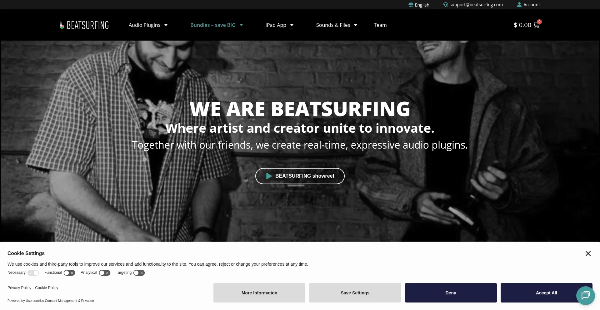 Website screenshot of Beatsurfing.com
