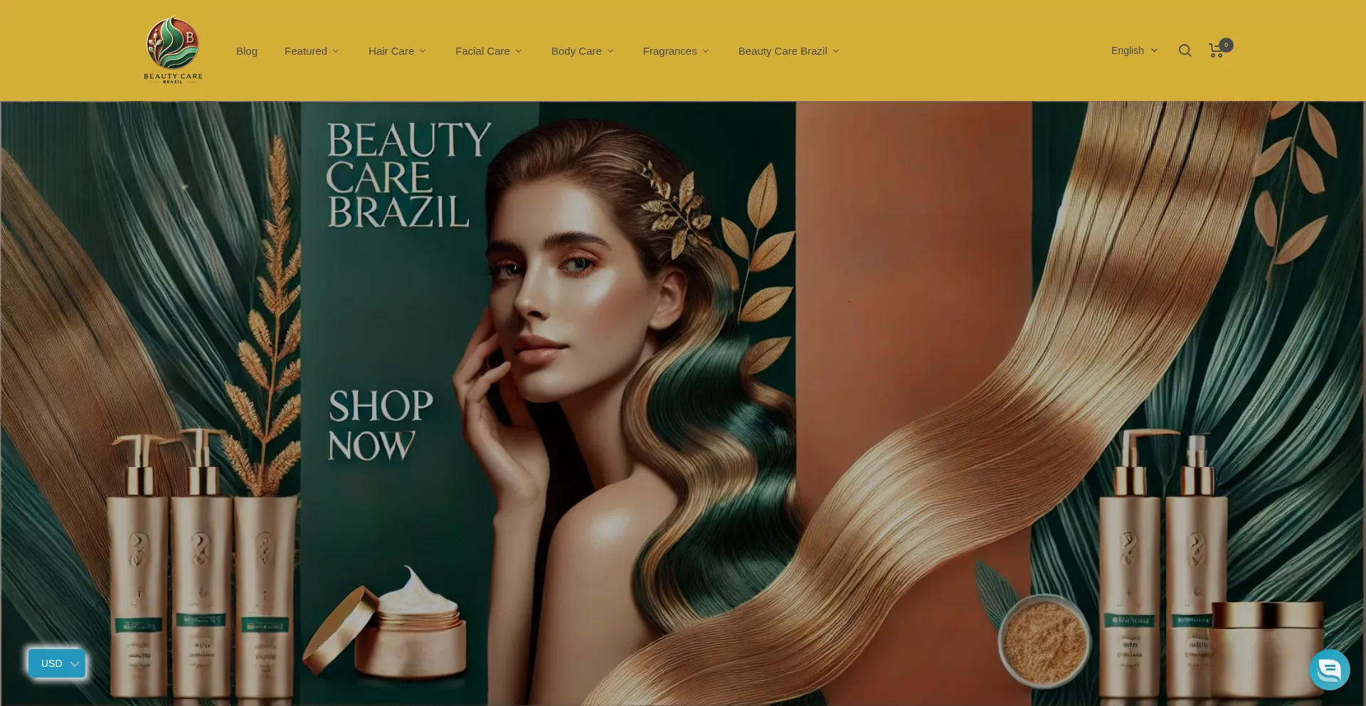 Website screenshot of Beautycarebrazil.com