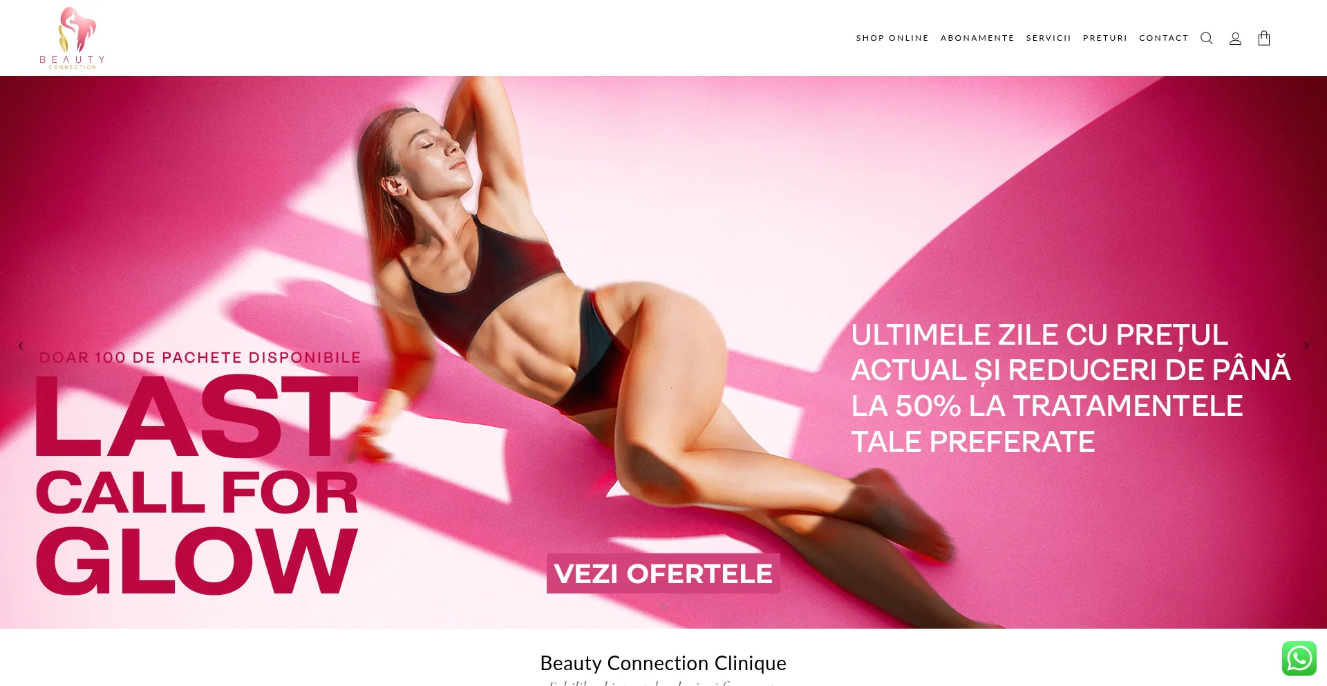 Website screenshot of Beautyconnection.ro