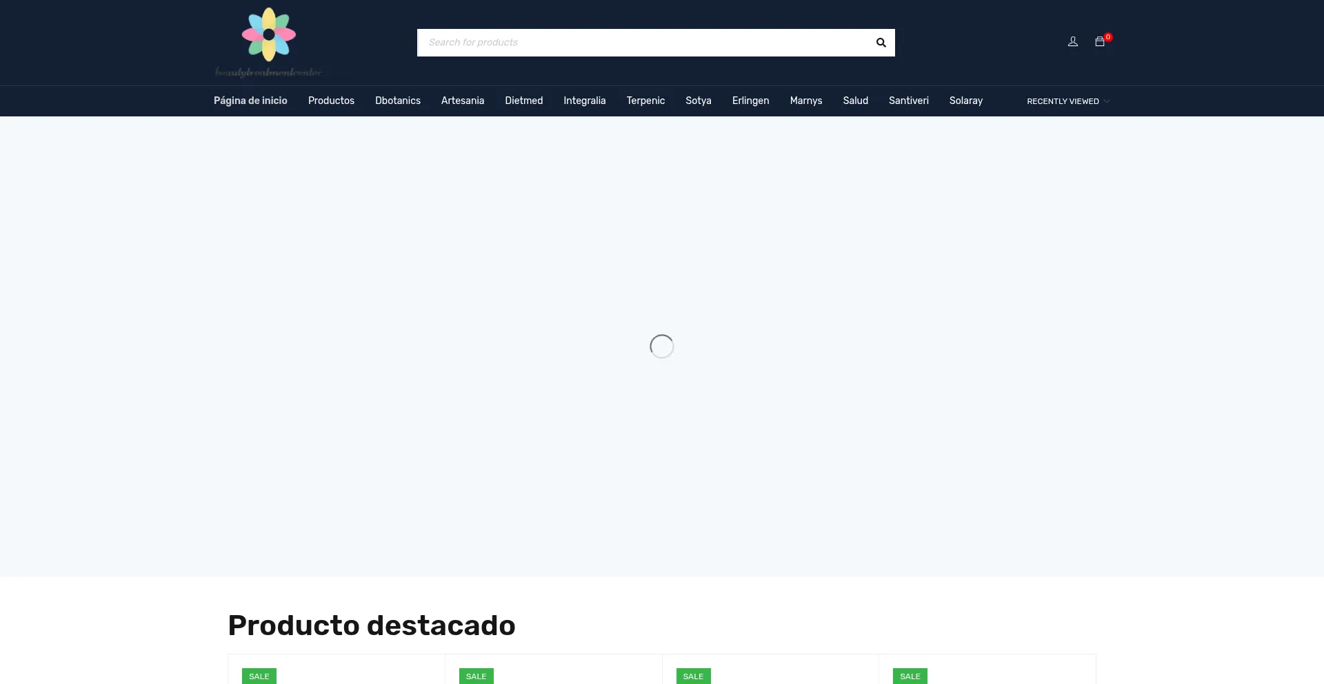 Website screenshot of Beautytreatmentcenter.com