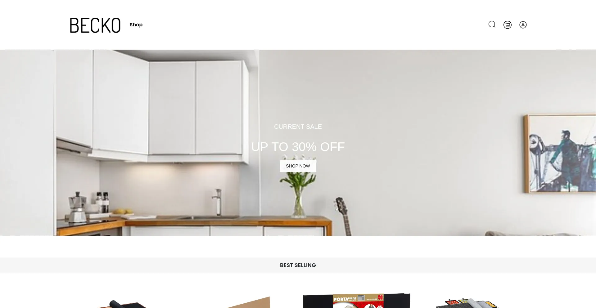 Website screenshot of Beckousspuzzlesolutions.shop