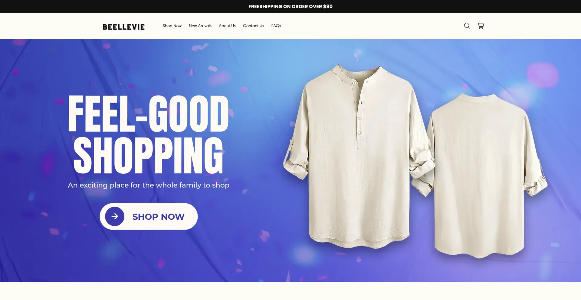 Website screenshot of Beellevie.com