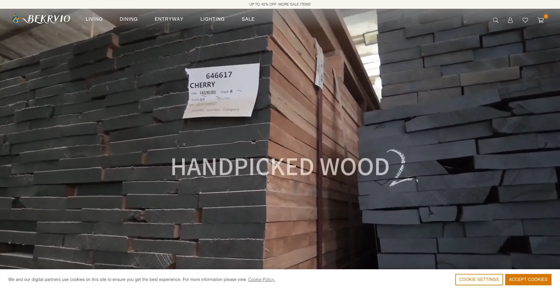 Website screenshot of Bekrvio.com