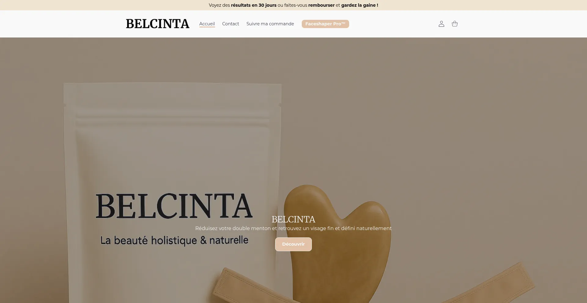 Website screenshot of Belcinta.com