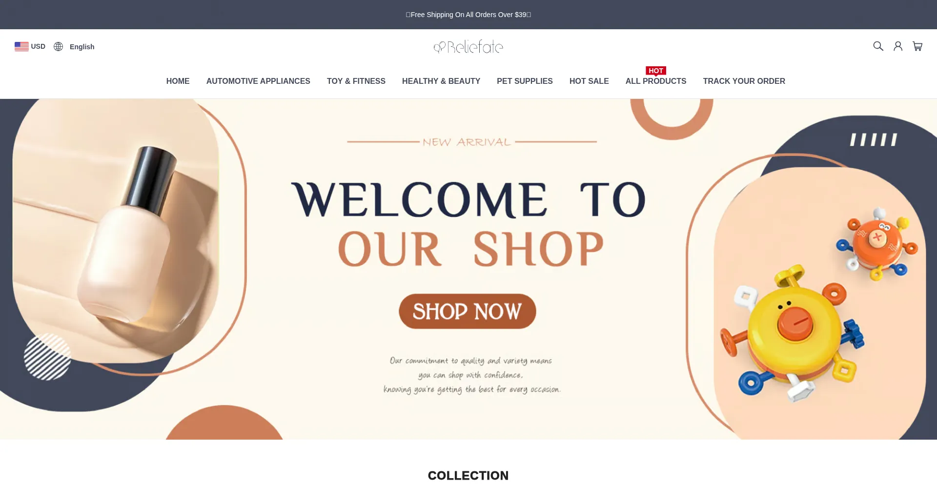 Website screenshot of Beliefate.com