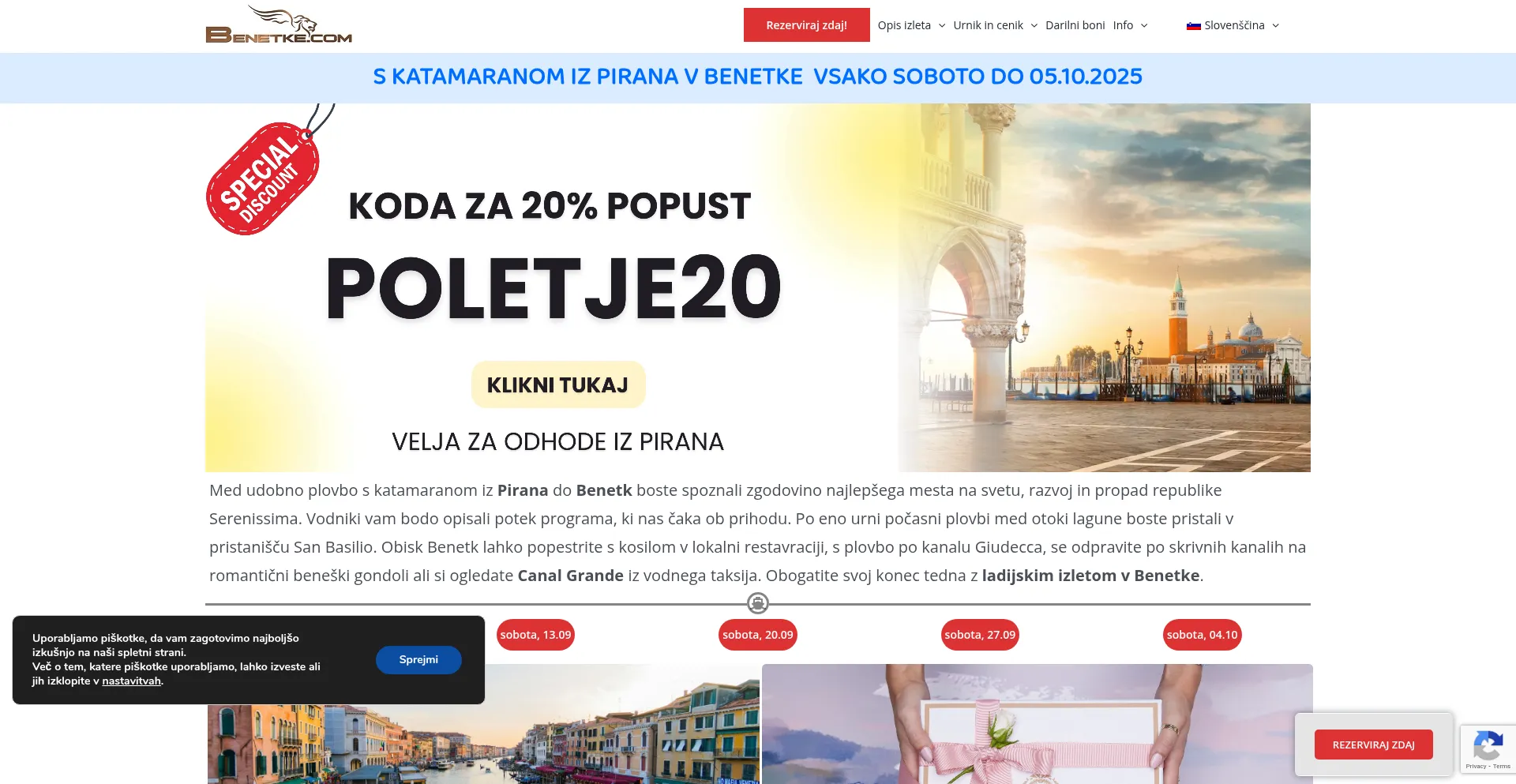 Website screenshot of Benetke.com
