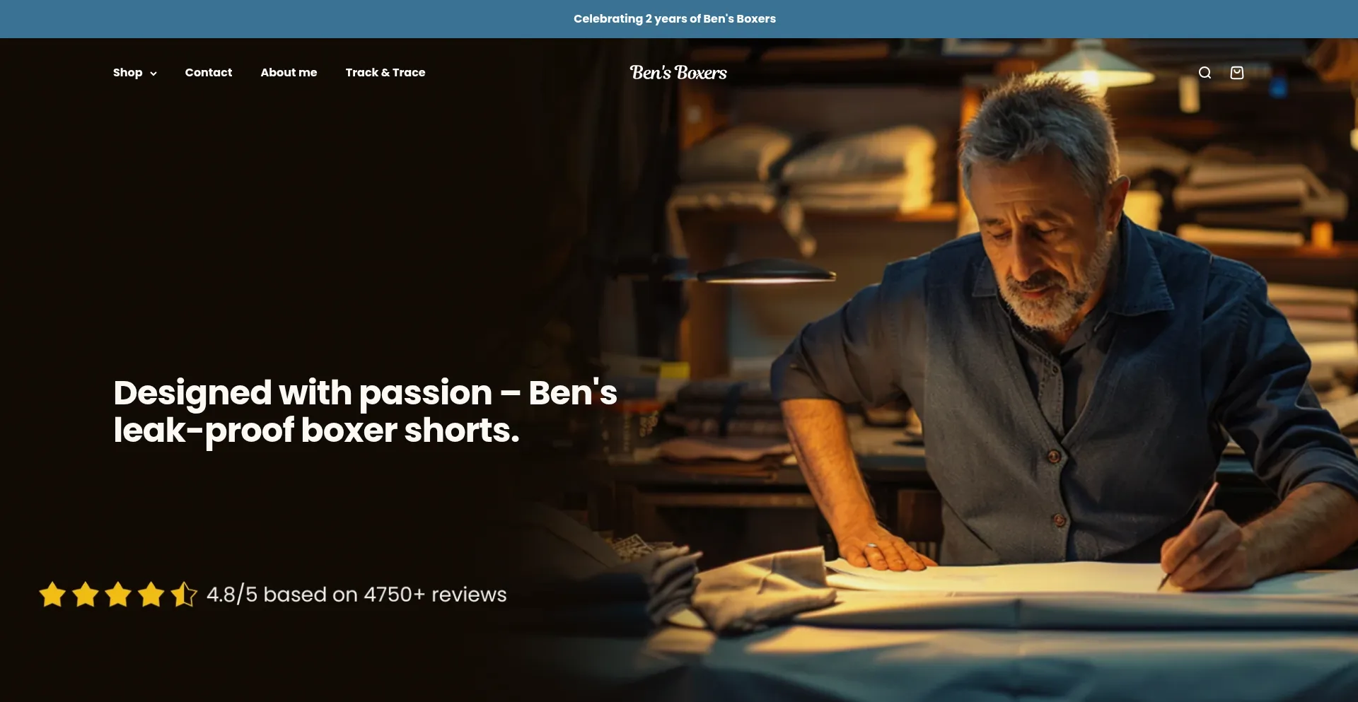 Bensboxers.com Screenshot