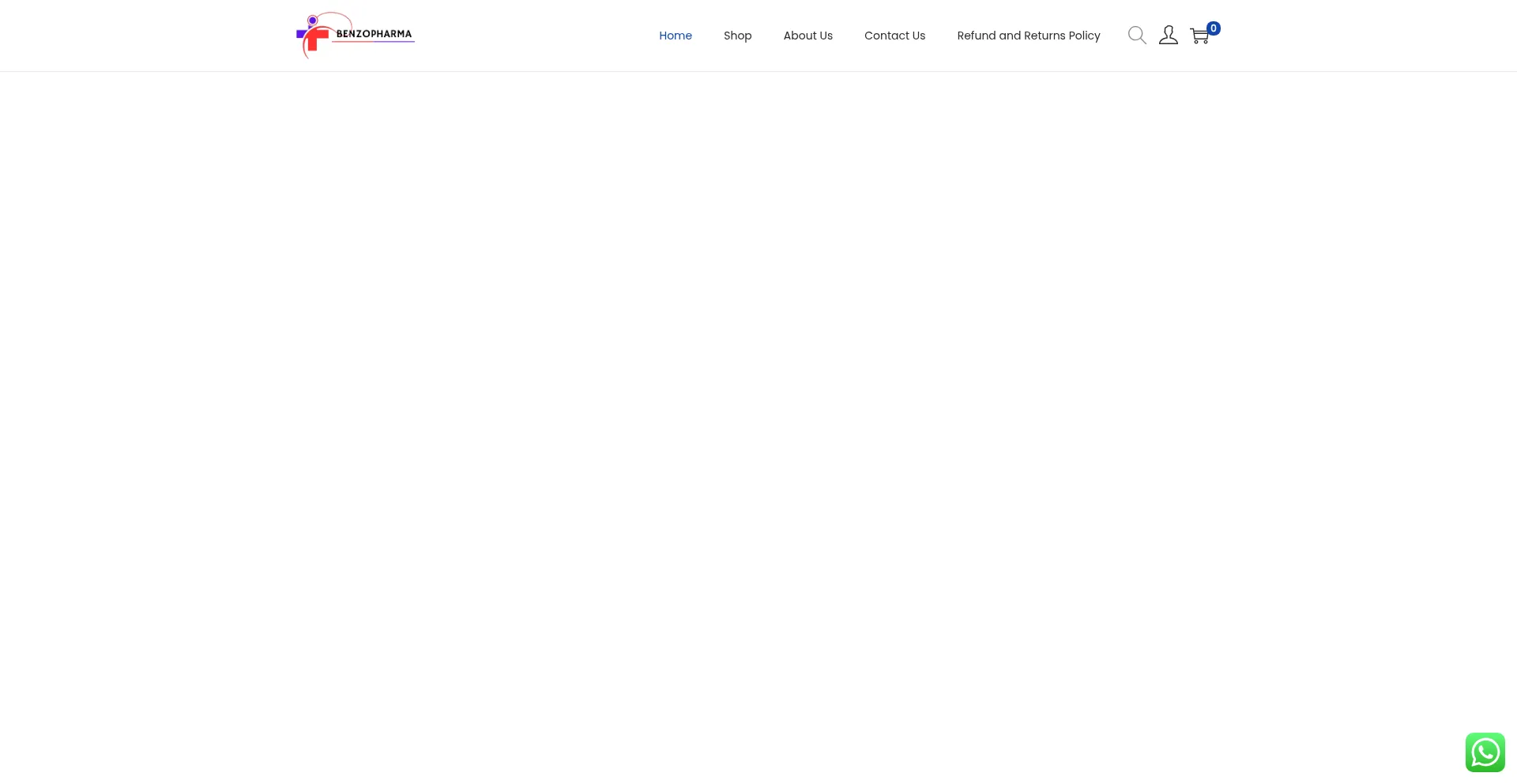 Website screenshot of Benzopharma.co.uk
