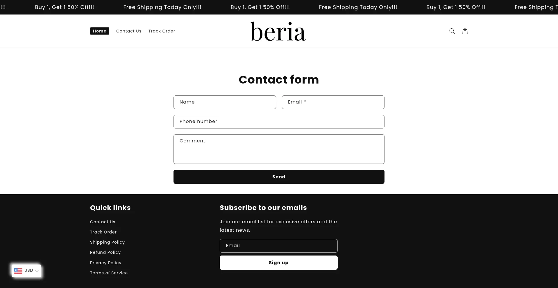 ¿És Seguro y Confiable Beria.shop?