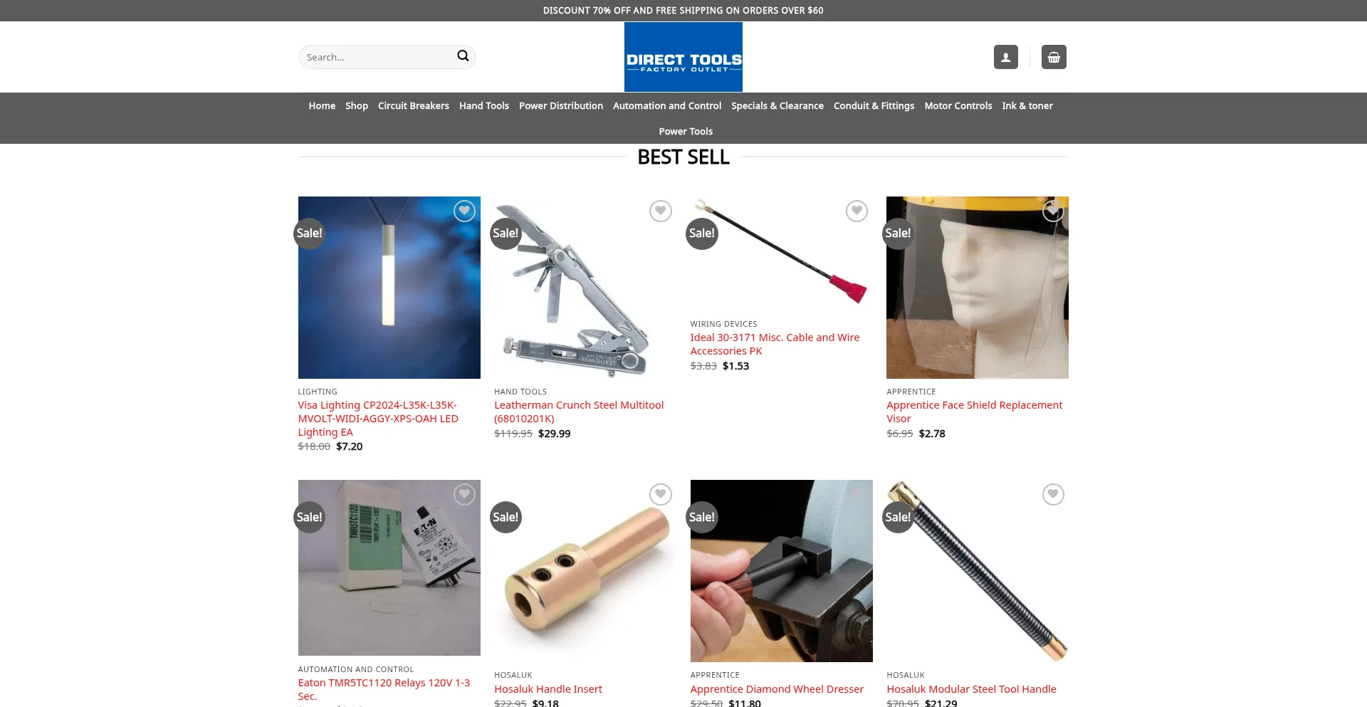Website screenshot of Best-toolsdirect.com