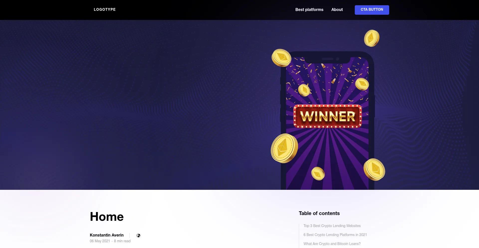 Bestcryptoloan.today Screenshot