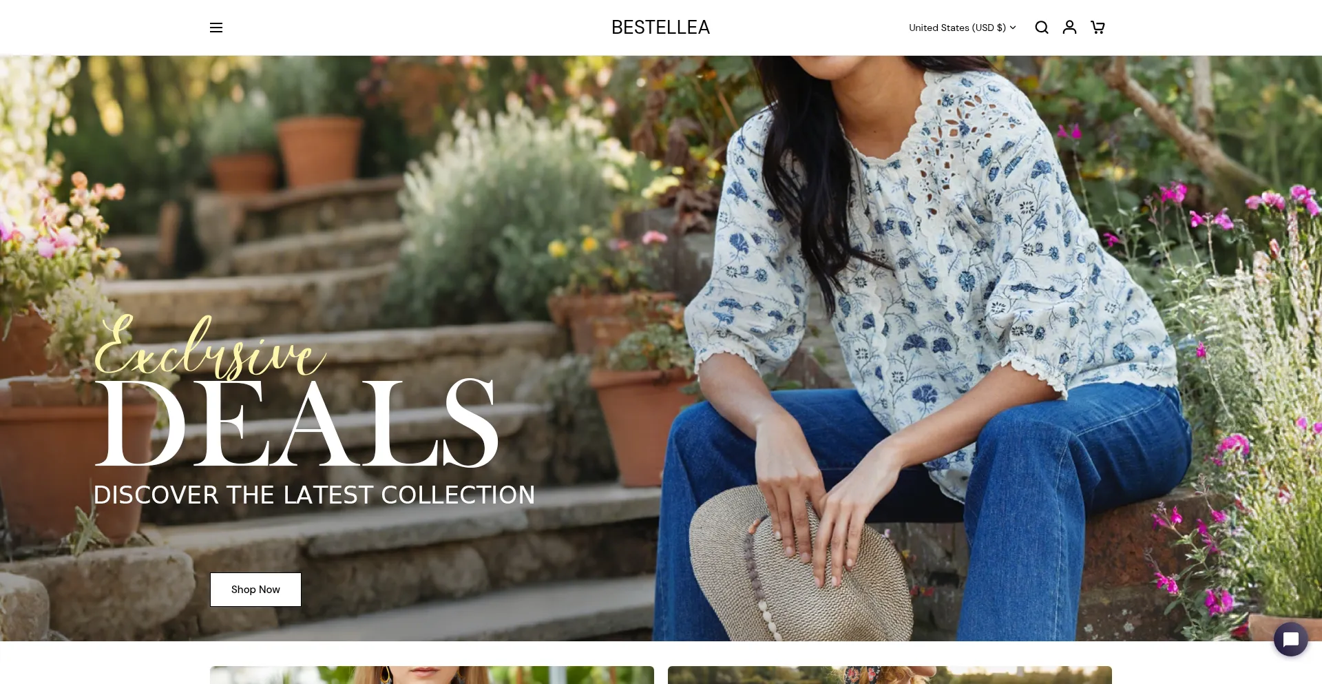 Website screenshot of Bestellea.com