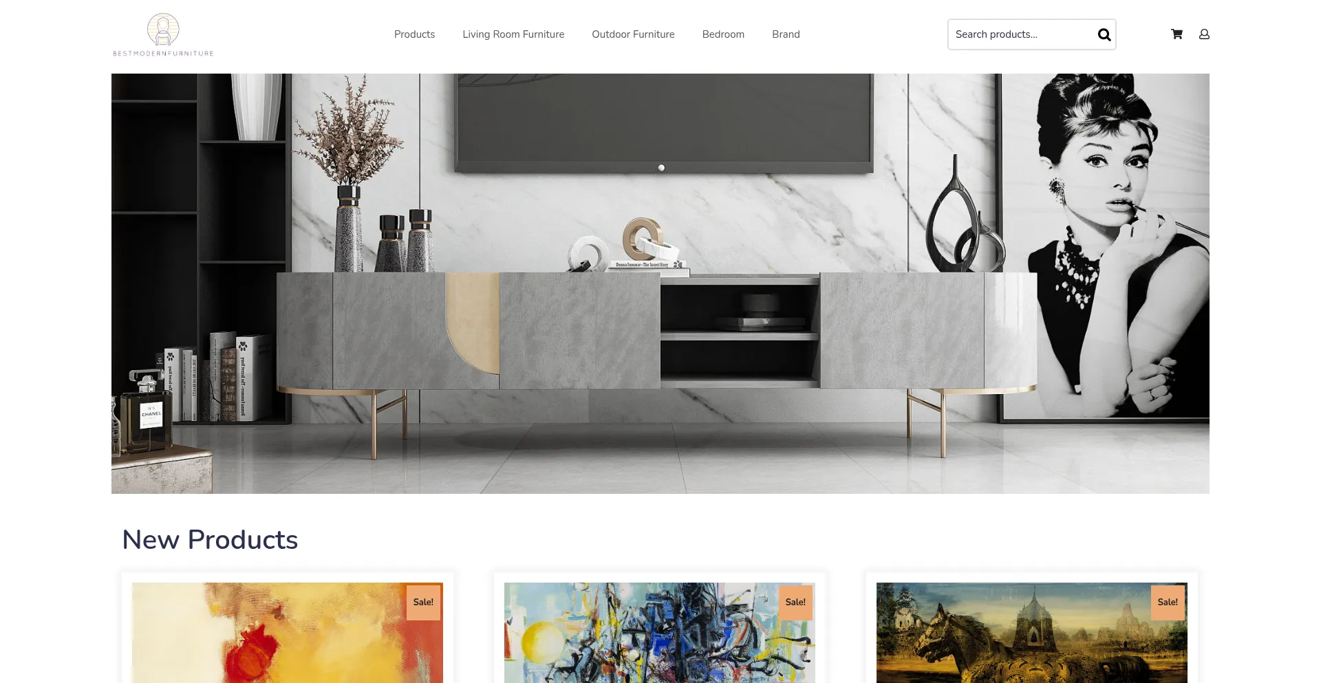 Website screenshot of Bestmodernfurniture.com