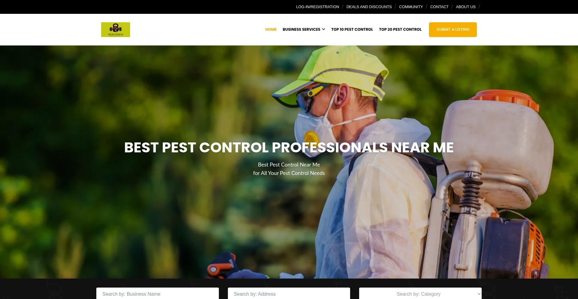 Bestpestcontrolinus.com Screenshot