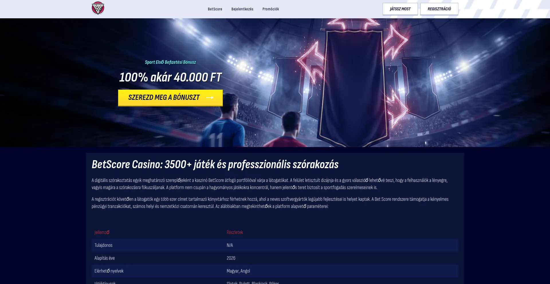 Betscorekaszino.com