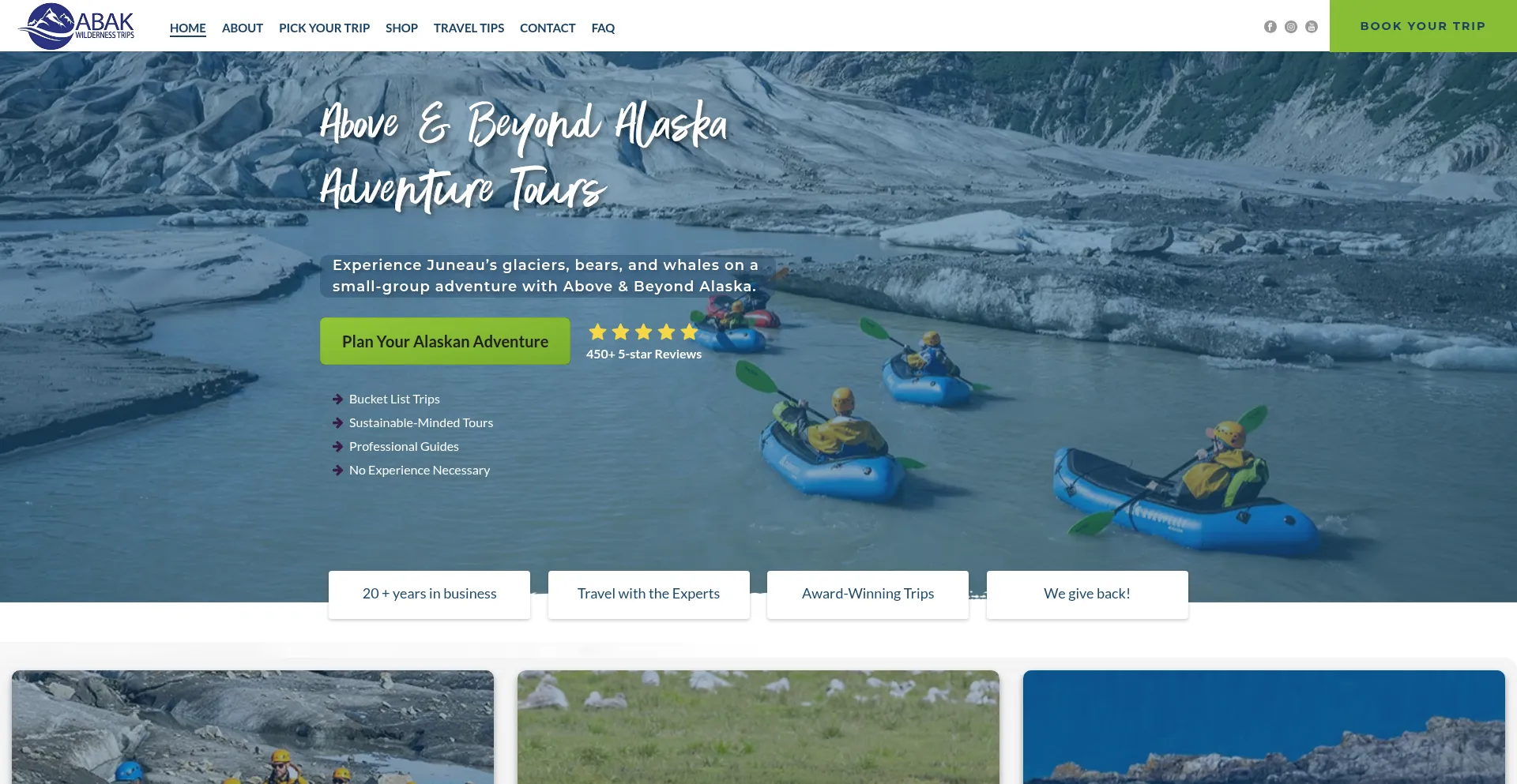 Website screenshot of Beyondak.com