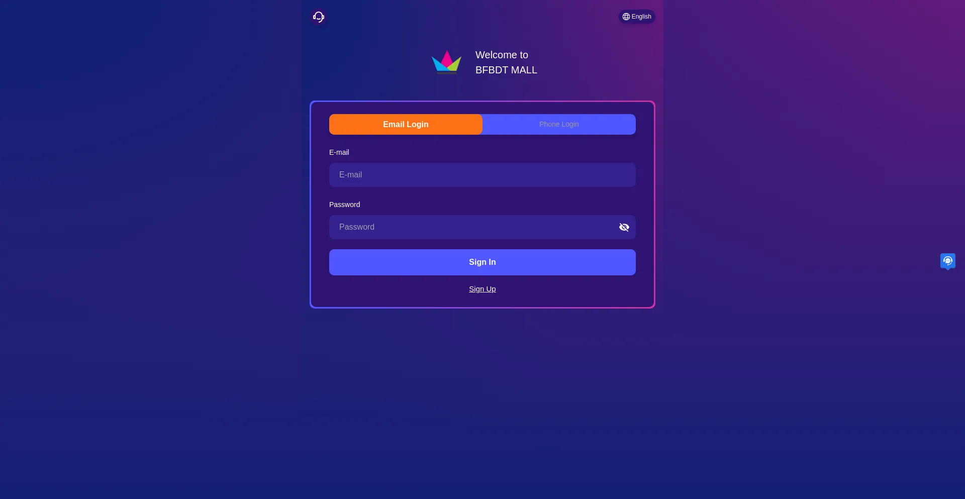 Website screenshot of Bfbdt.shop