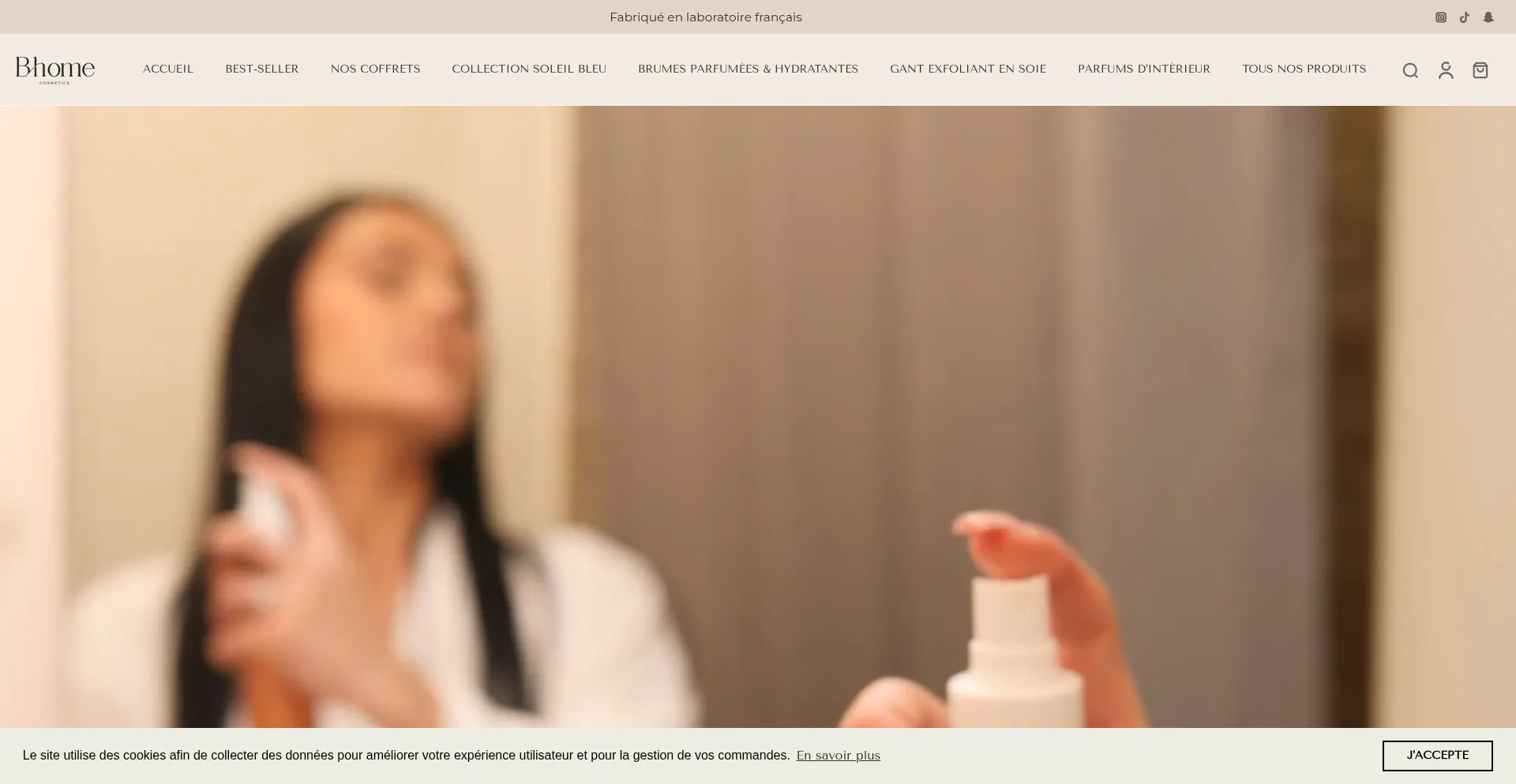 Website screenshot of Bhome-cosmetics.com