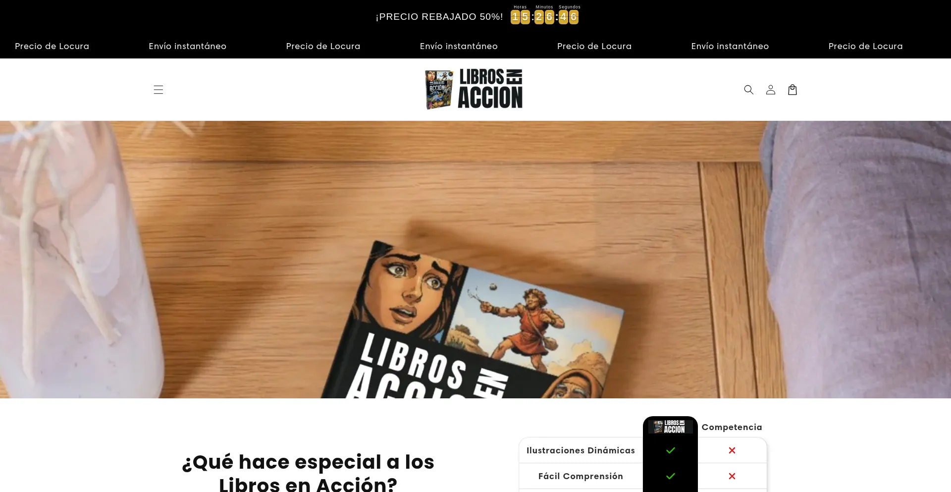 Website screenshot of Bibliacomicsanta.store