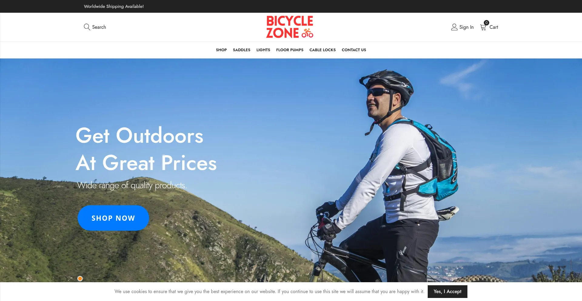 Bicyclezone.net Screenshot
