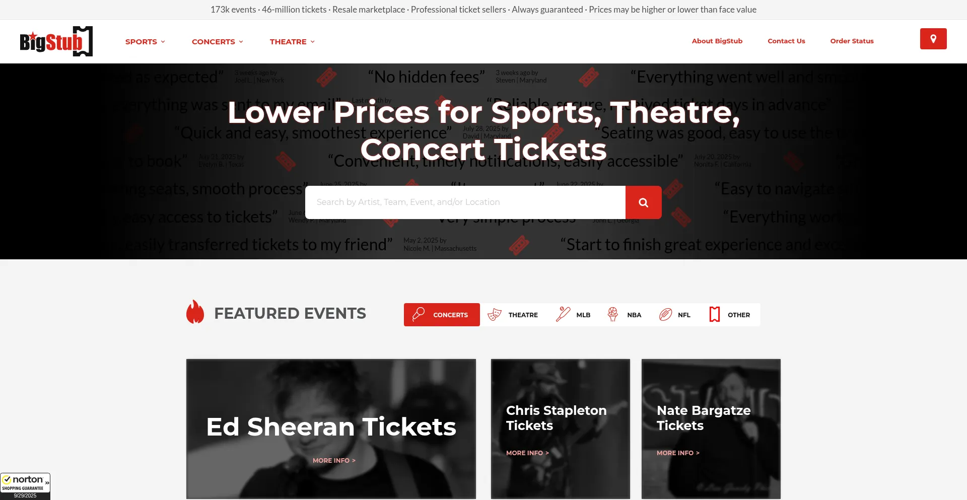 Bigstub.com Screenshot