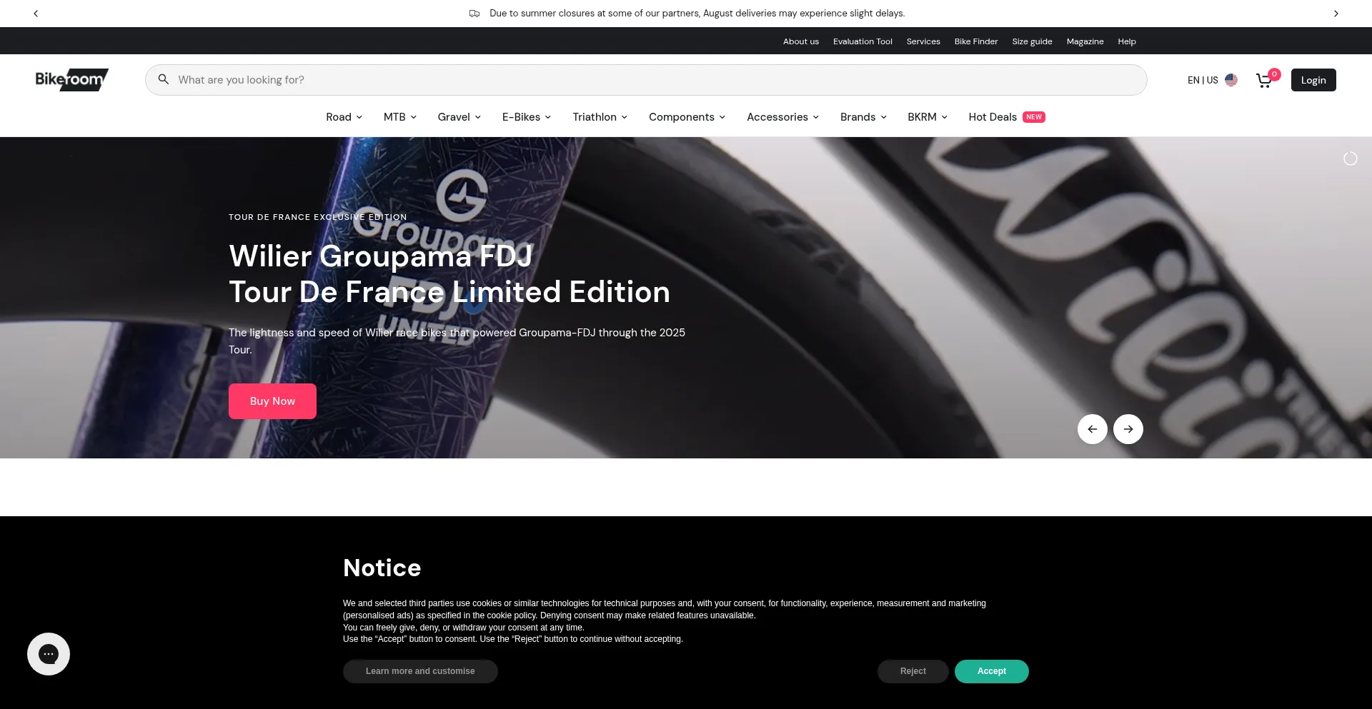 Bike-room.com Screenshot