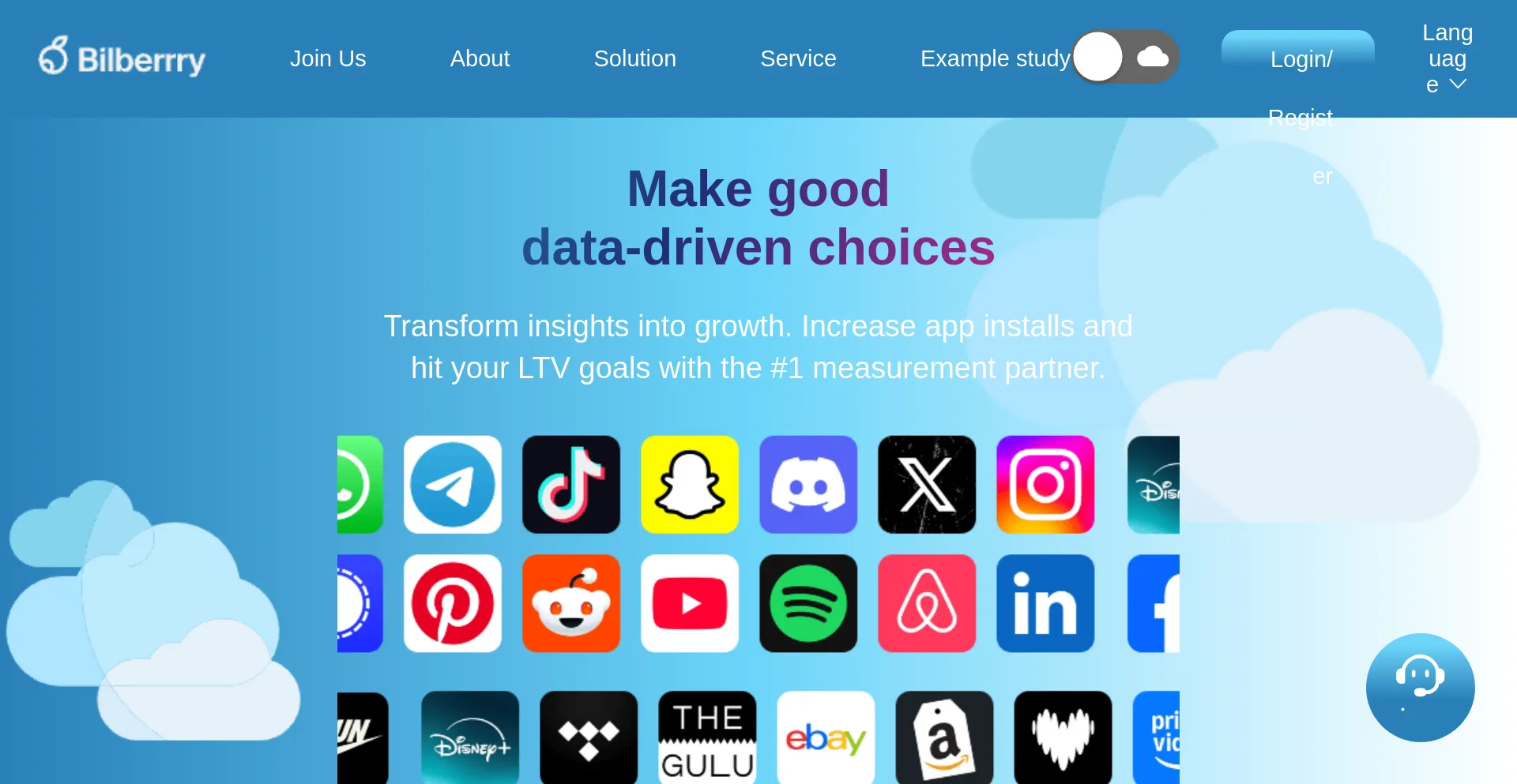 Website screenshot of Bilberrry-tech.com