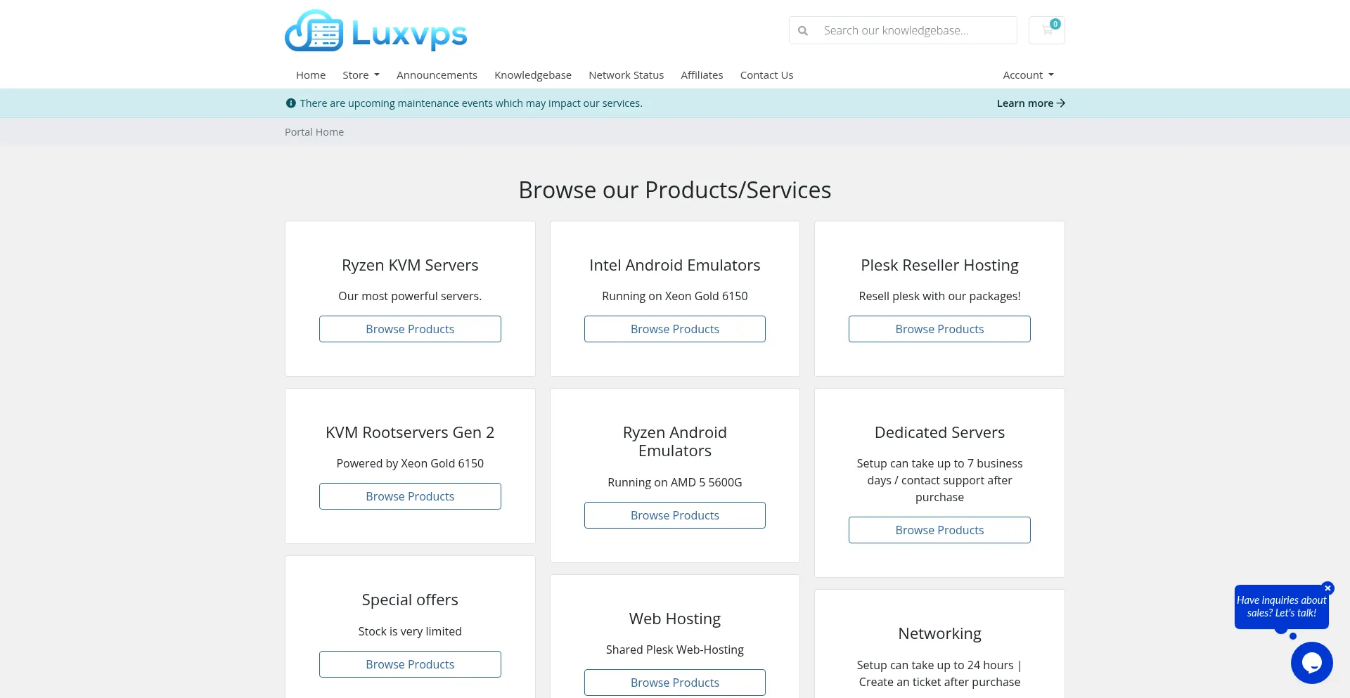 Billing.luxvps.net Screenshot