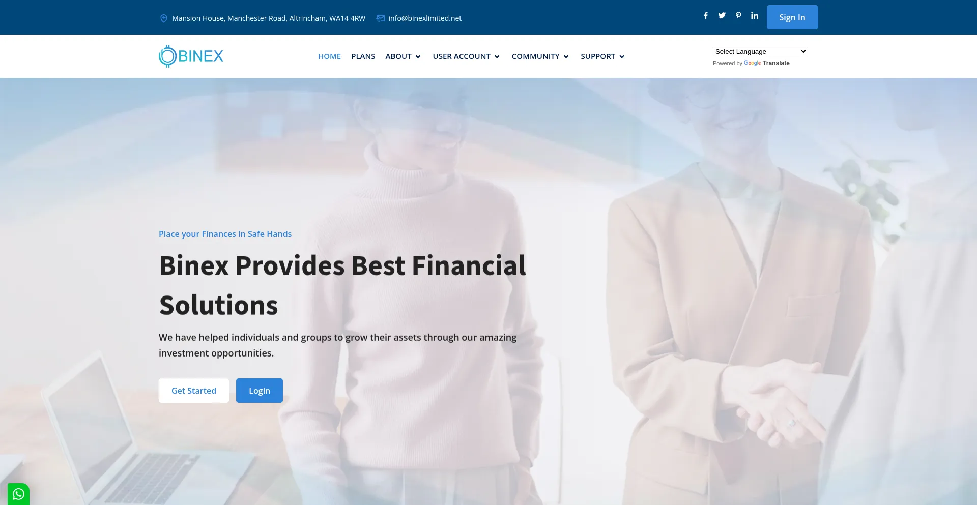 ¿És Seguro y Confiable Binexlimited.net?